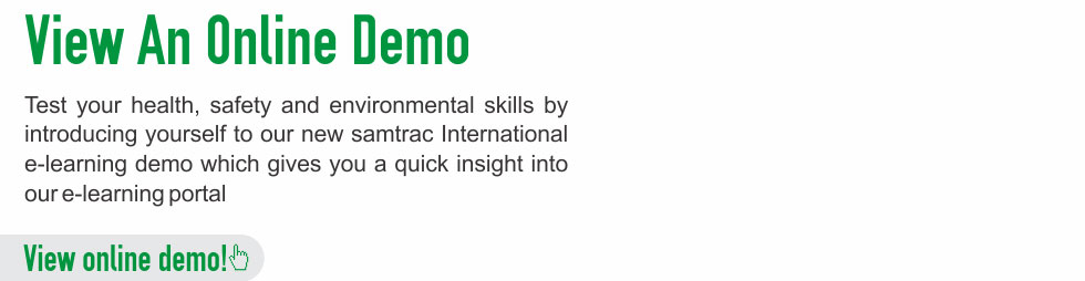 Introduce yourself to SAMTRAC e-learning